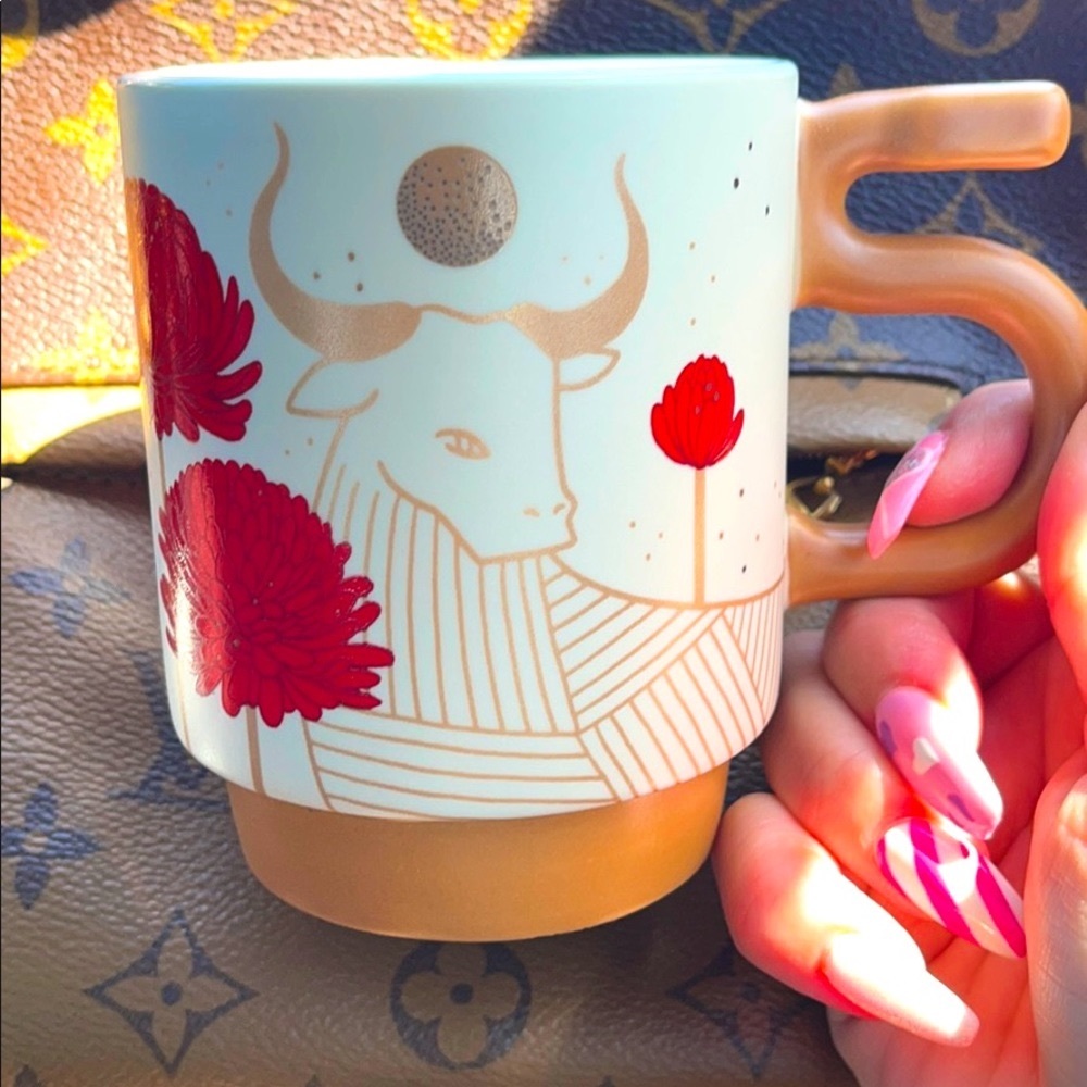 ❤️Starbucks Chinese Year of the Ox Flower Mug⭐️ - Picture 5 of 9